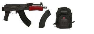 Mini Draco 7.62X39 AK Pistol with extra magazine and backpack